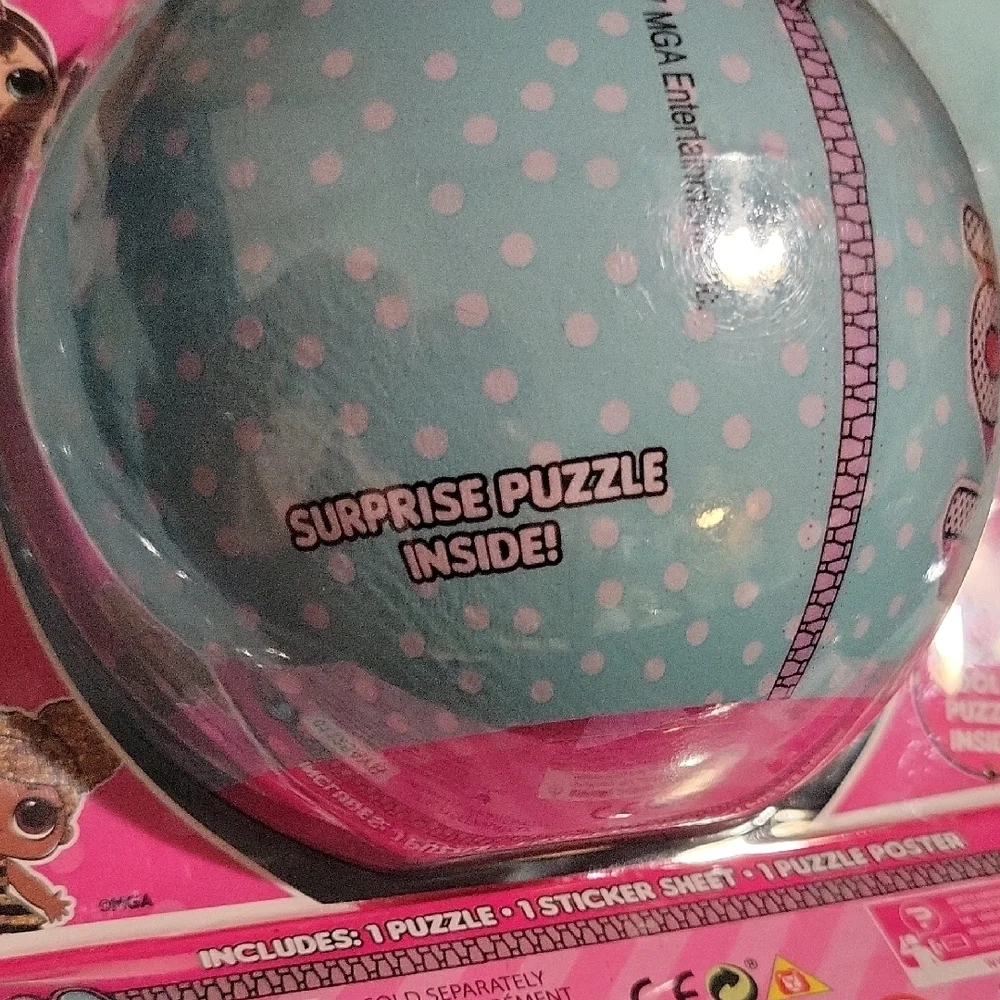Puzzle L.O.L. Surprise! 60 Pieces with Pink and Blue LoL Doll Design